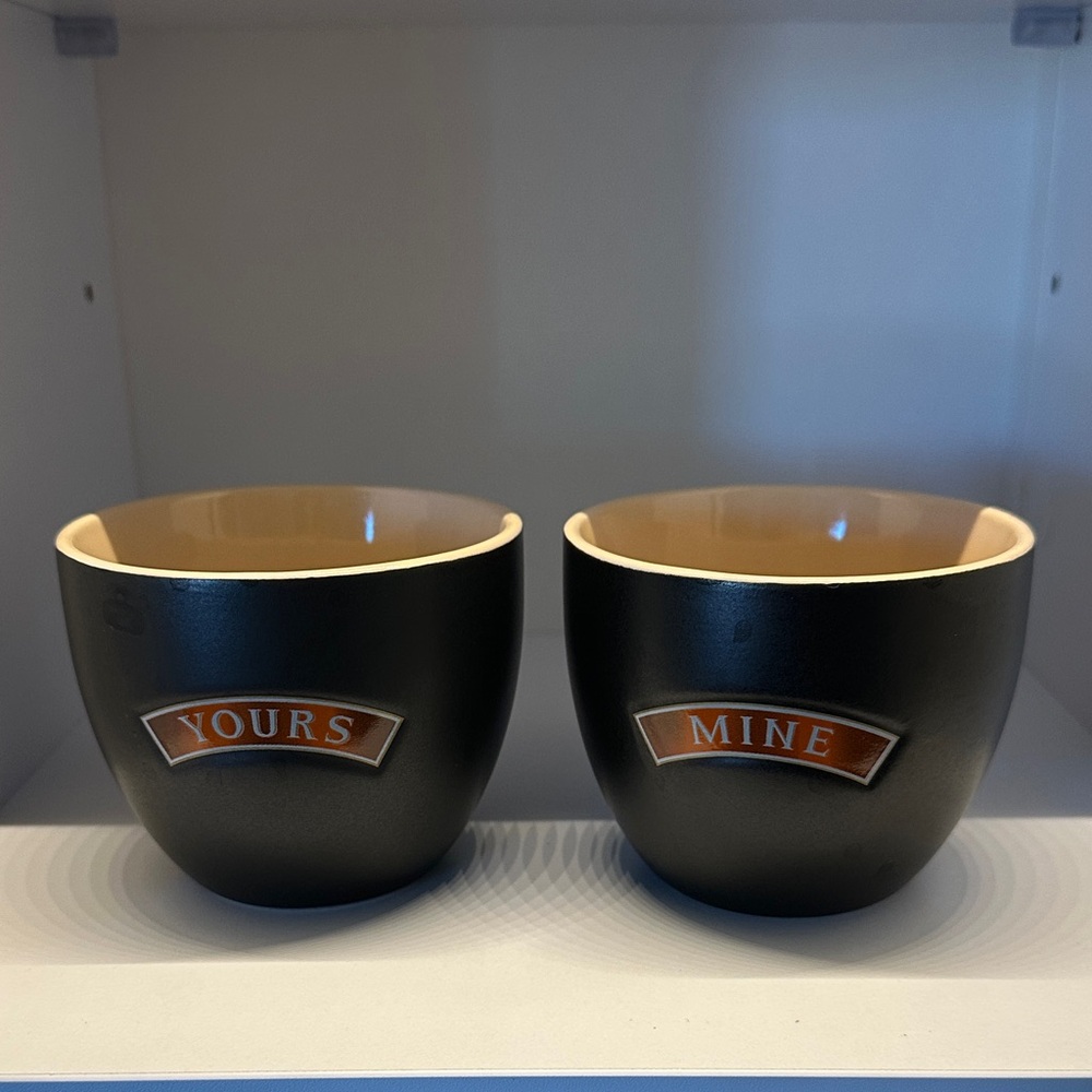 Ceramic 'Yours & Mine' Baileys Irish Cream Coffee Cup